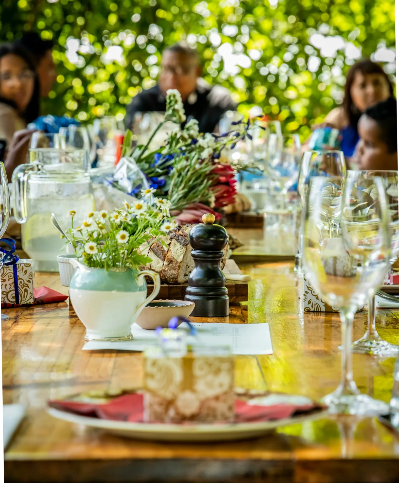 Guests enjoying the reception